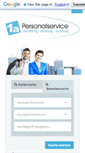Mobile Screenshot of 1a-personalservice.de